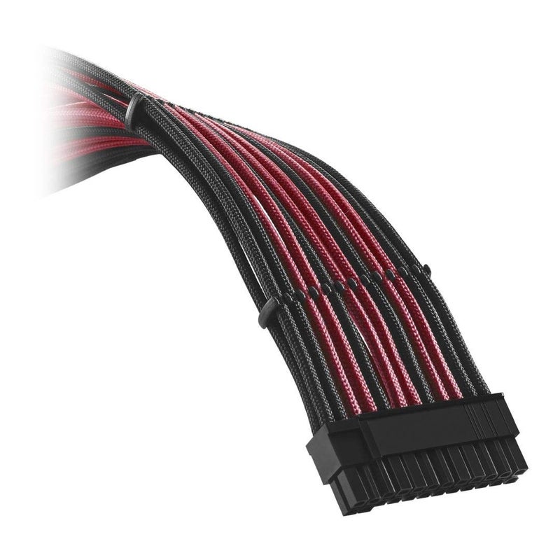 CableMod C-Series Classic ModFlex Sleeved Cable Kit for Corsair Type 4 RM Black Label/RMi/RMX (Black + Red) - Image 2